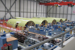 Montagelinie für Airbus - Firma MCE Stahl- und Maschinenbau 